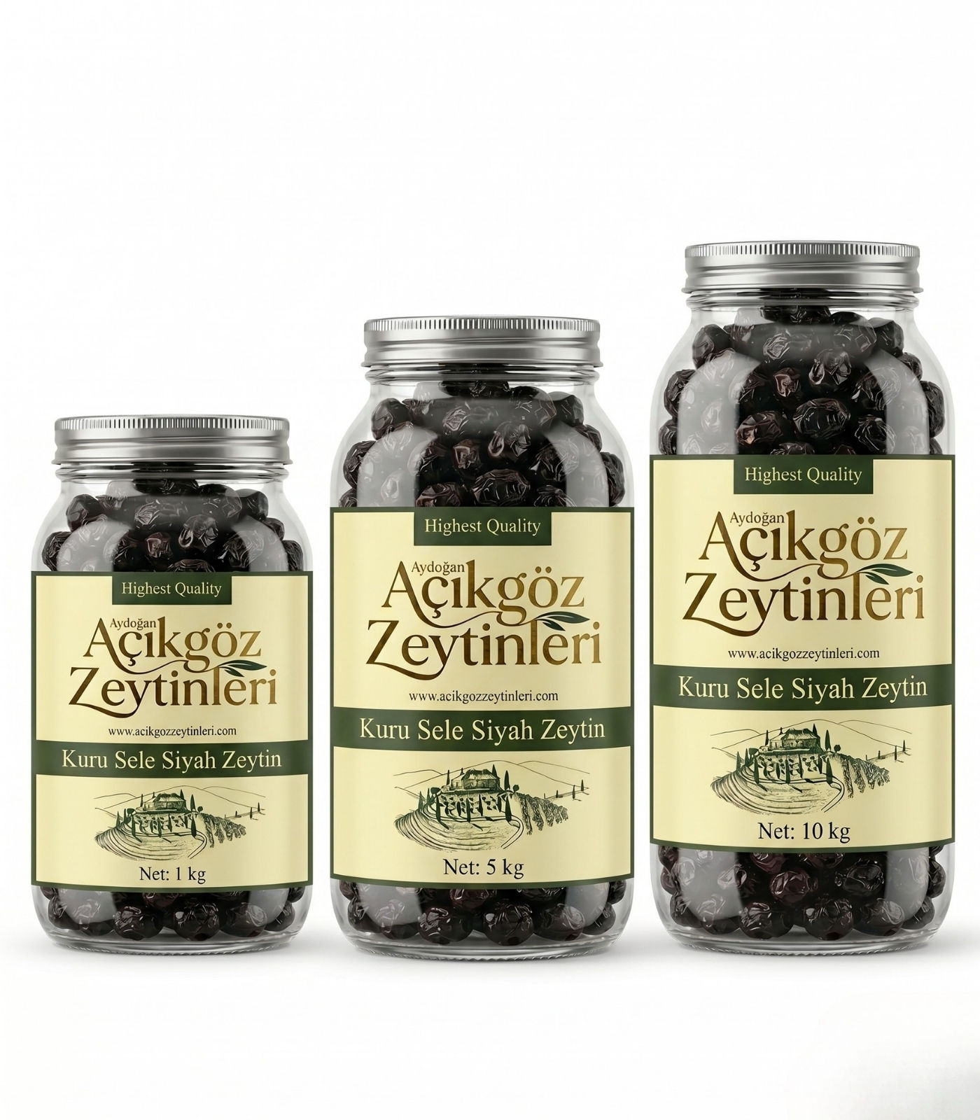 bg (73) Yağlı Sele Siyah Zeytin 1 KG - Görsel 1